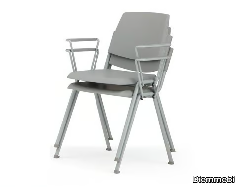 VOLÉE - Polypropylene chair with armrests _ Diemmebi