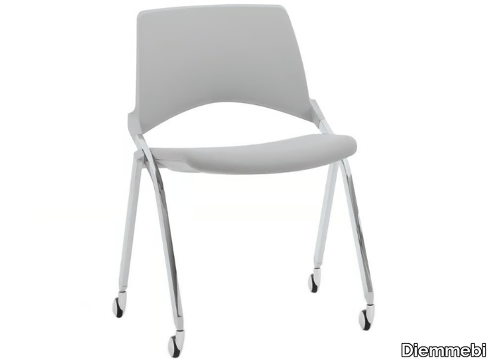 LAKENDÒ SOFT - Folding chair with castors _ Diemmebi