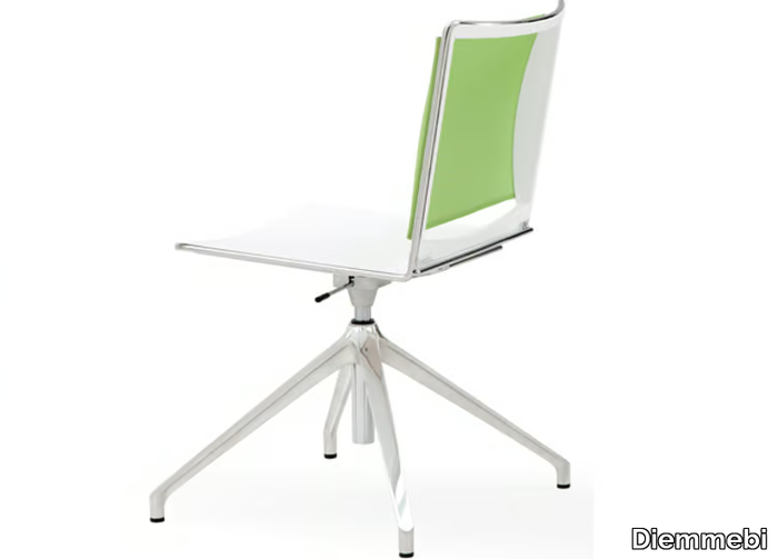 S’MESH PLASTIC - Polypropylene office chair with 4-Spoke base _ Diemmebi