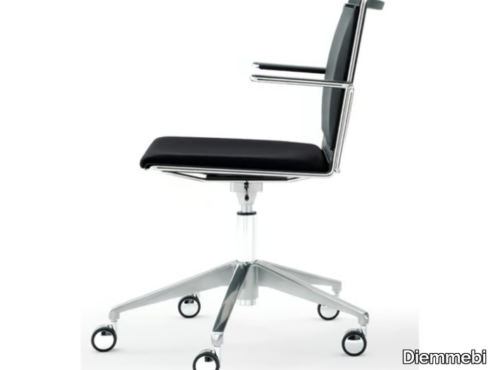 S’MESH SOFT - Height-adjustable office chair with castors with 5-Spoke base _ Diemmebi