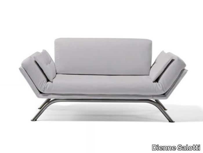 NICLA - 2 seater fabric sofa bed with removable cover _ Dienne Salotti