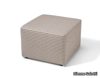 04 - Upholstered square fabric pouf _ Dienne Salotti