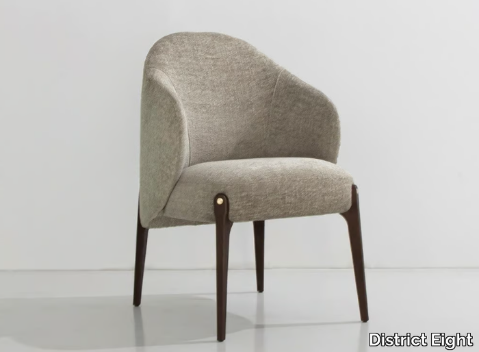 AMES - Fabric chair with armrests _ District Eight