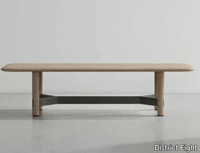 STILT - Low rectangular oak coffee table _ District Eight