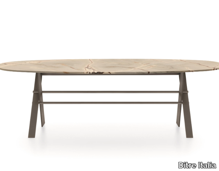 XCS - Oval dining table _ Ditre Italia