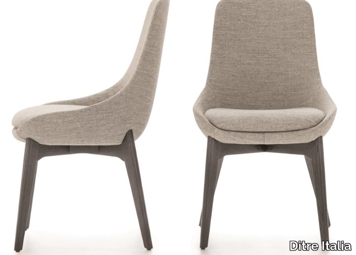 LINEAR - Upholstered fabric chair _ Ditre Italia