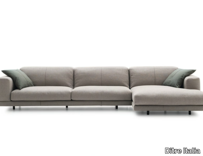 NEVYLL HIGH - 3 seater fabric sofa with chaise longue _ Ditre Italia