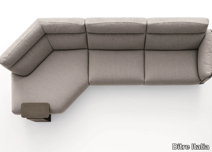 SKIN - Corner 4 seater sofa with integrated magazine rack _ Ditre Italia