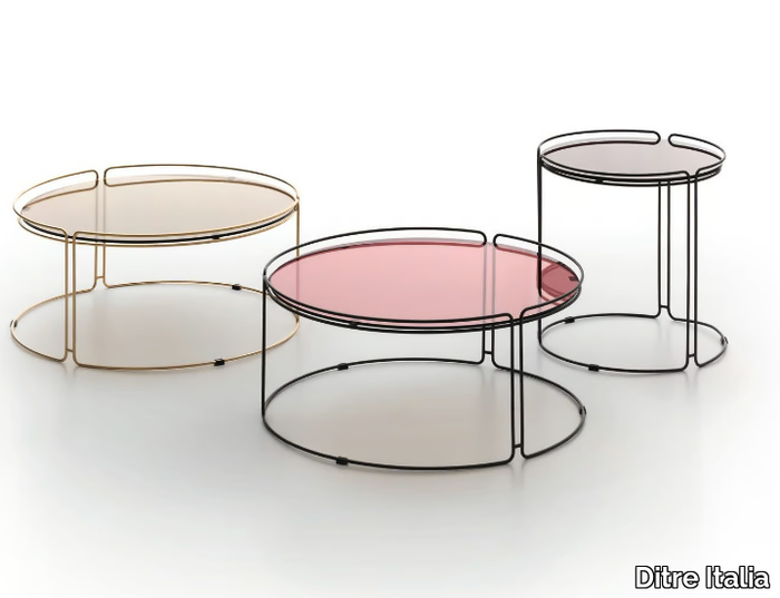 MONOLITH - Round metal coffee table _ Ditre Italia