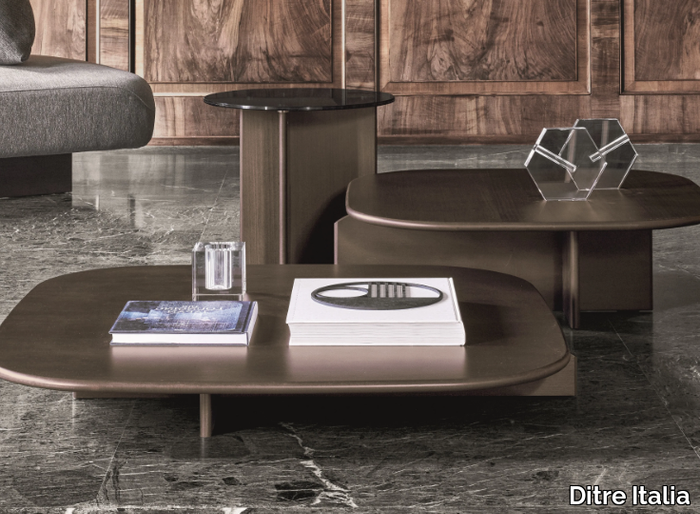 POLYURA - Square wooden coffee table _ Ditre Italia