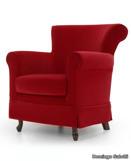 070 - Upholstered fabric armchair with armrests _ Domingo Salotti