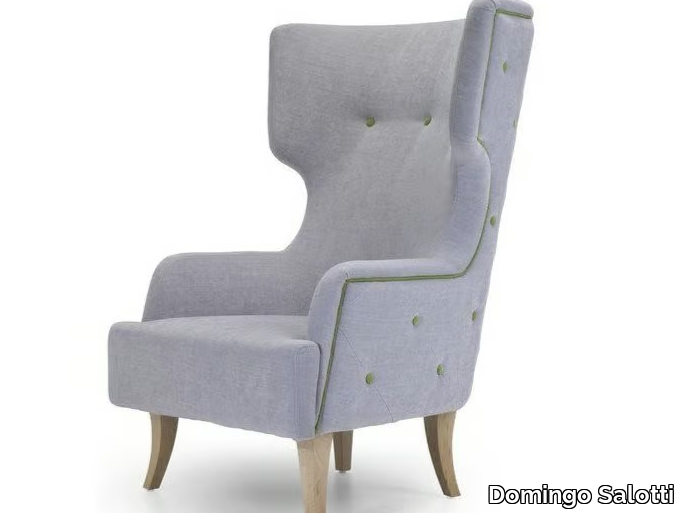 DONNA - Wing tufted fabric armchair _ Domingo Salotti