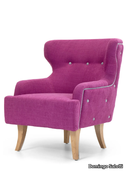 DONNA - Tufted fabric armchair _ Domingo Salotti