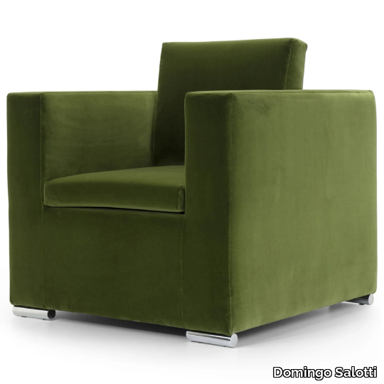 LOWELL - Lobby chair with removable cover with armrests _ Domingo Salotti