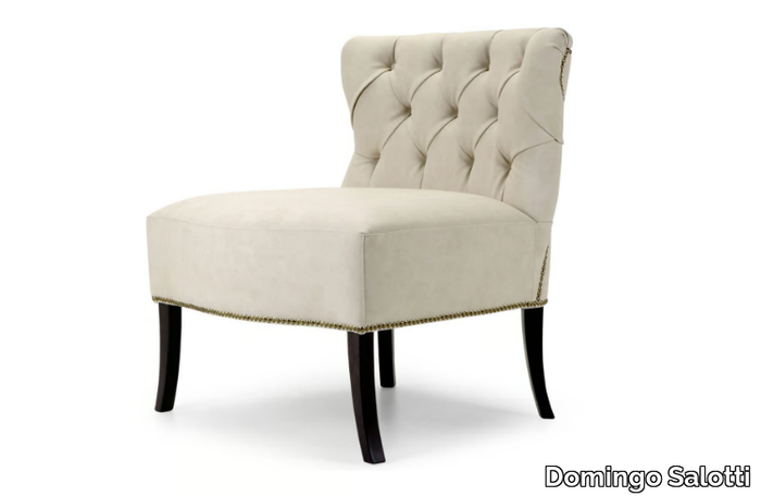 MORK - Chesterfield style upholstered leather armchair _ Domingo Salotti