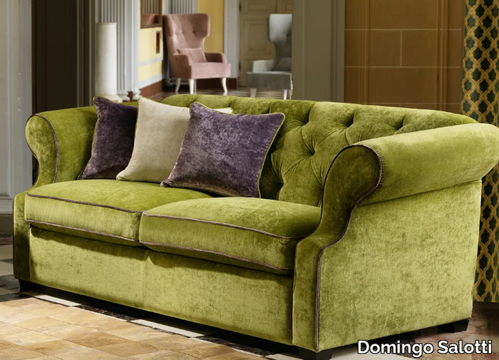 BENJAMIN - 3 seater tufted fabric sofa _ Domingo Salotti