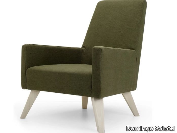 BOSTON HIGH - Armchair with armrests high-back _ Domingo Salotti