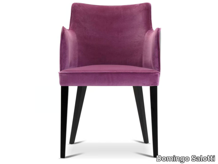 PAT - Upholstered fabric chair with armrests _ Domingo Salotti