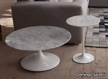 1769/4 - 3 - Low round Carrara marble coffee table _ Domingo Salotti