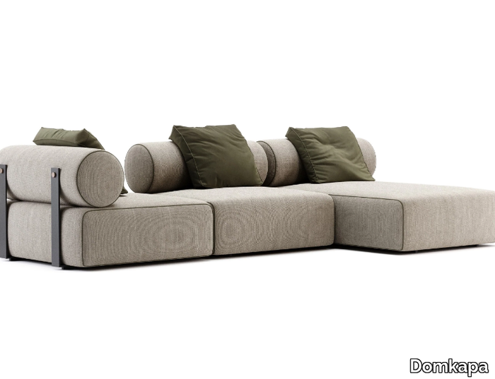 SHINTO - Sectional fabric sofa with chaise longue _ Domkapa