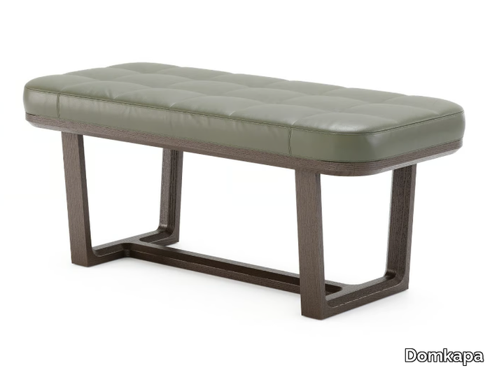 VINCENT - Upholstered leather bench _ Domkapa