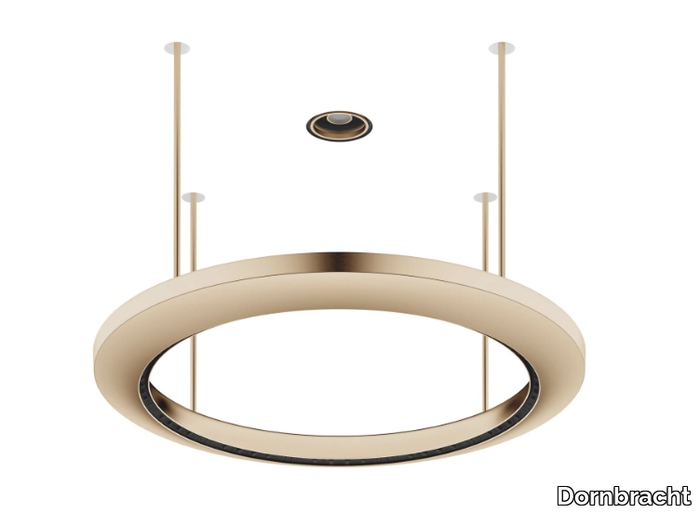 AQUAHALO - Round 3-spray ceiling mounted overhead shower _ Dornbracht