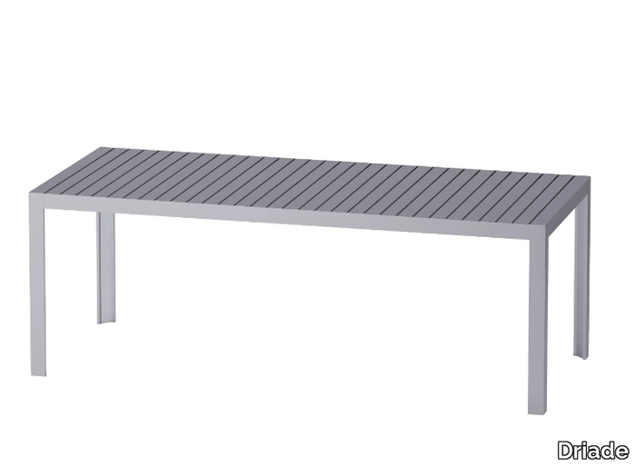 KALIMBA - Rectangular Anodized aluminium garden table _ Driade