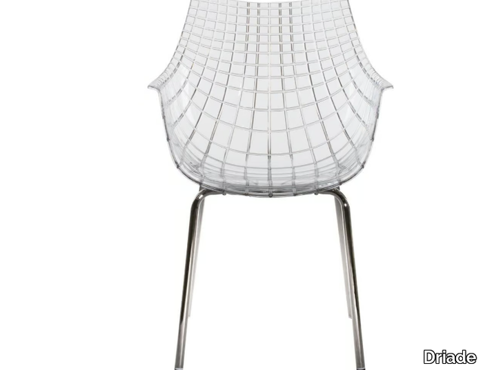 MERIDIANA - Polycarbonate chair with steel legs _ Driade