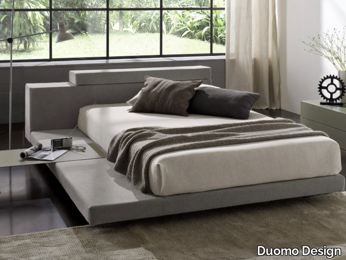 ATLANTE - Upholstered bed with removable cover _ Duomo Design