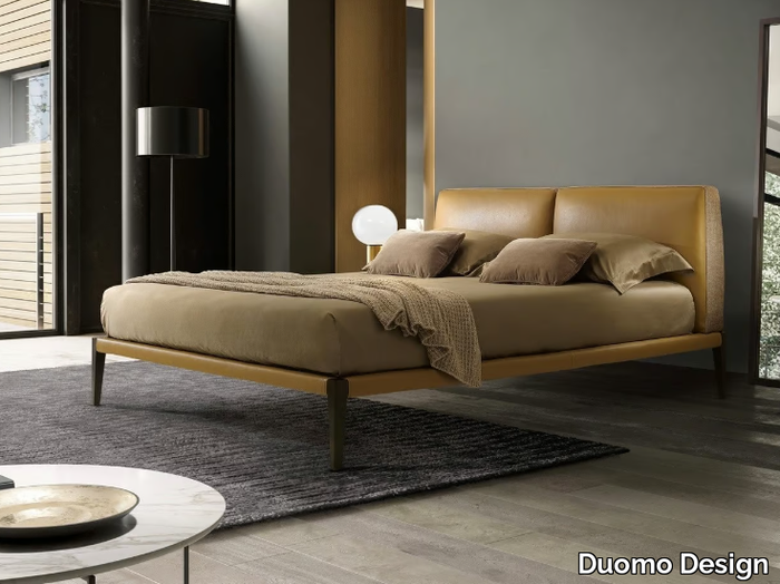 LERA DREAM - Double bed with upholstered headboard _ Duomo Design