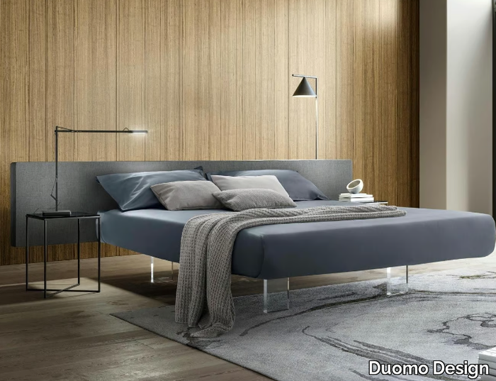 PLANE LONG PLUS - Upholstered fabric double bed _ Duomo Design