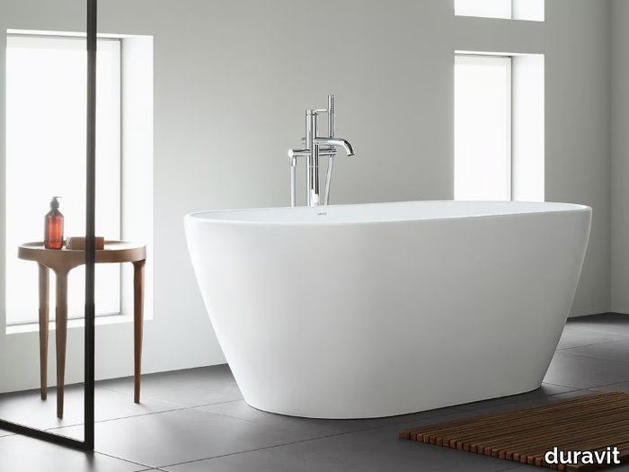 D-NEO - Freestanding oval DuraSolid bathtub _ Duravit