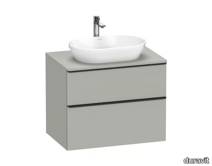 D-NEO - Wall-mounted vanity unit with drawers _ Duravit