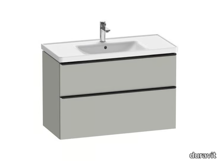 D-NEO - Wall-mounted vanity unit with drawers _ Duravit