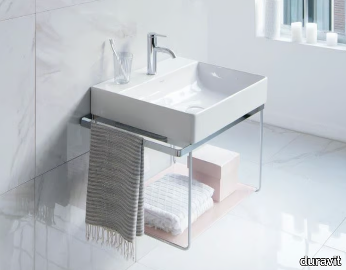 DURASQUARE - Console rectangular washbasin _ Duravit