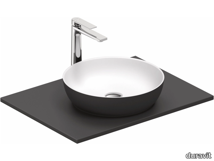 SIVIDA - Single composite material washbasin countertop _ Duravit