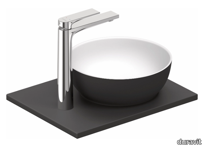 SIVIDA - Single composite material washbasin countertop _ Duravit