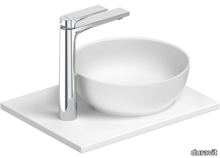 SIVIDA - Single composite material washbasin countertop _ Duravit