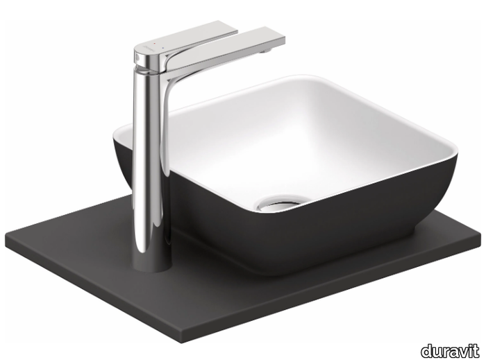 SIVIDA - Single composite material washbasin countertop _ Duravit