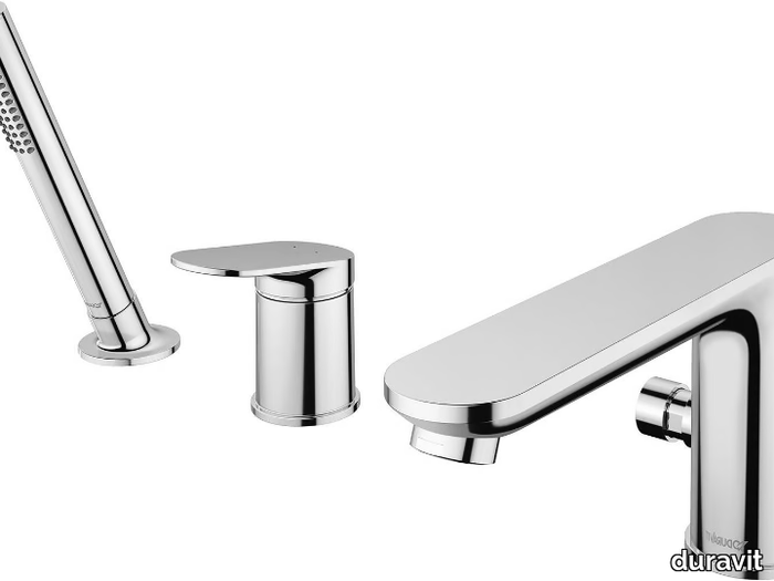 WAVE - Deck mounted 3 hole bathtub tap _ Duravit