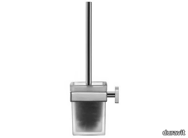 KARREE - Wall-mounted glass toilet brush _ Duravit