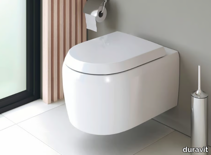 QATEGO - Wall-hung ceramic toilet _ Duravit