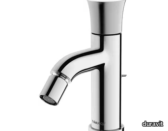 WHITE TULIP - Countertop single handle bidet mixer with swivel spout _ Duravit