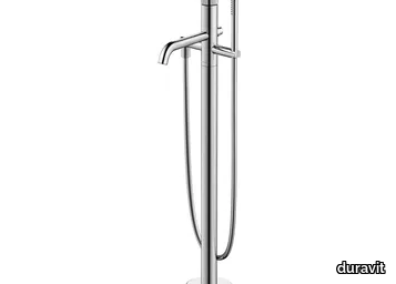 WHITE TULIP - Floor standing 1 hole bathtub mixer with diverter _ Duravit