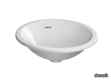 ARCHITEC - Inset round ceramic washbasin _ Duravit