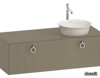 WHITE TULIP WT4982 - Single wall-mounted wooden vanity unit with drawers _ Duravit