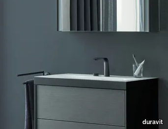 VIU - Inset rectangular ceramic washbasin _ Duravit