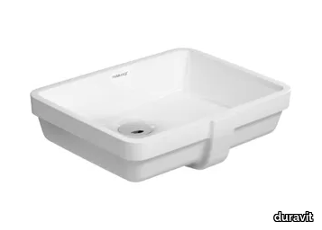 VERO - Undermount rectangular ceramic washbasin _ Duravit