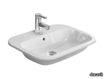 HAPPY D.2 - Inset ceramic washbasin _ Duravit