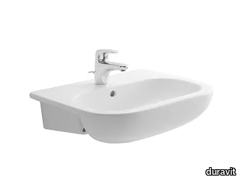 D-CODE - Semi-inset ceramic washbasin _ Duravit